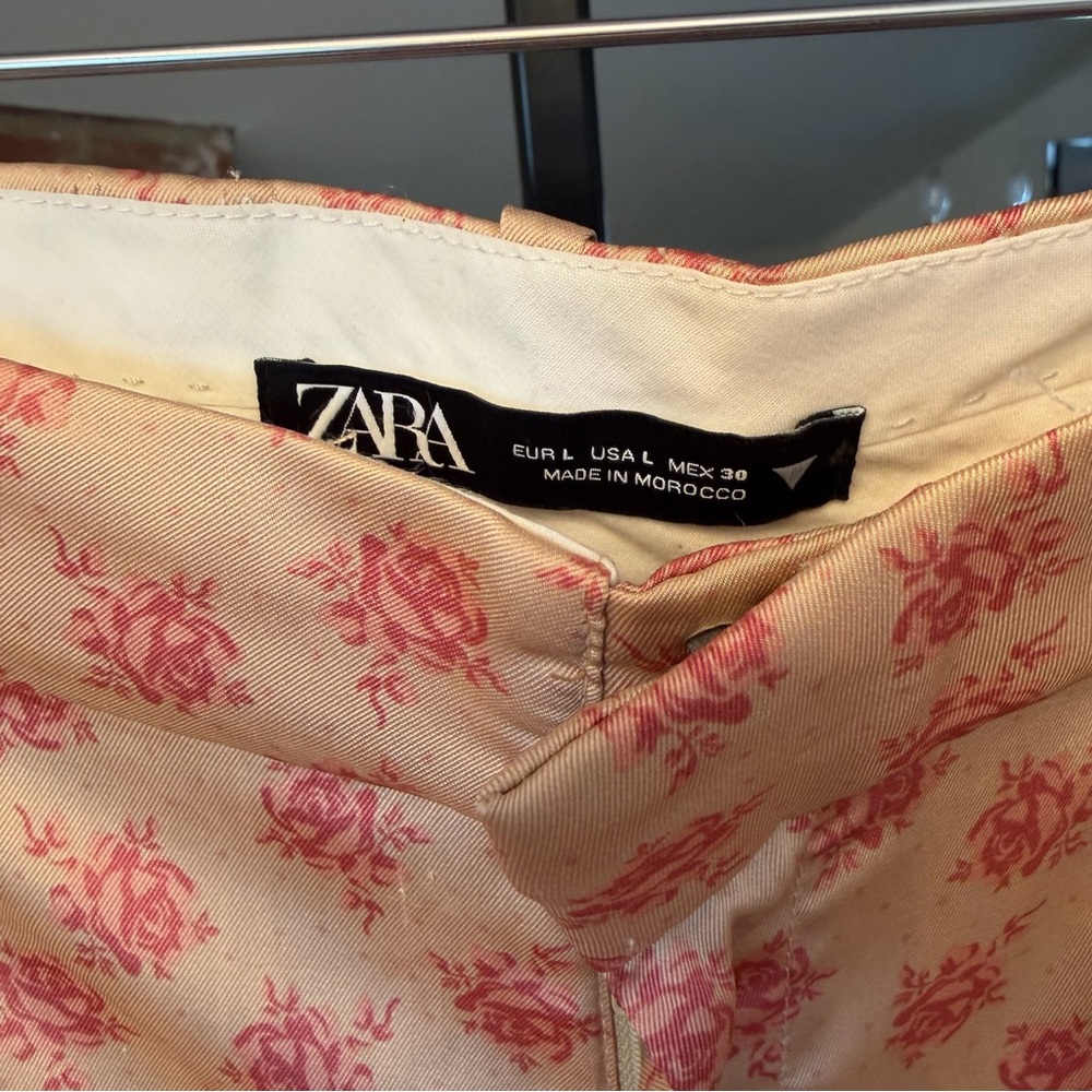 Zara PJ Inspired Two Toned Fabric Silky Pants - Picture 4 of 5